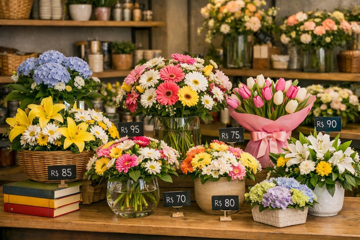 Flores do dia e presentes
